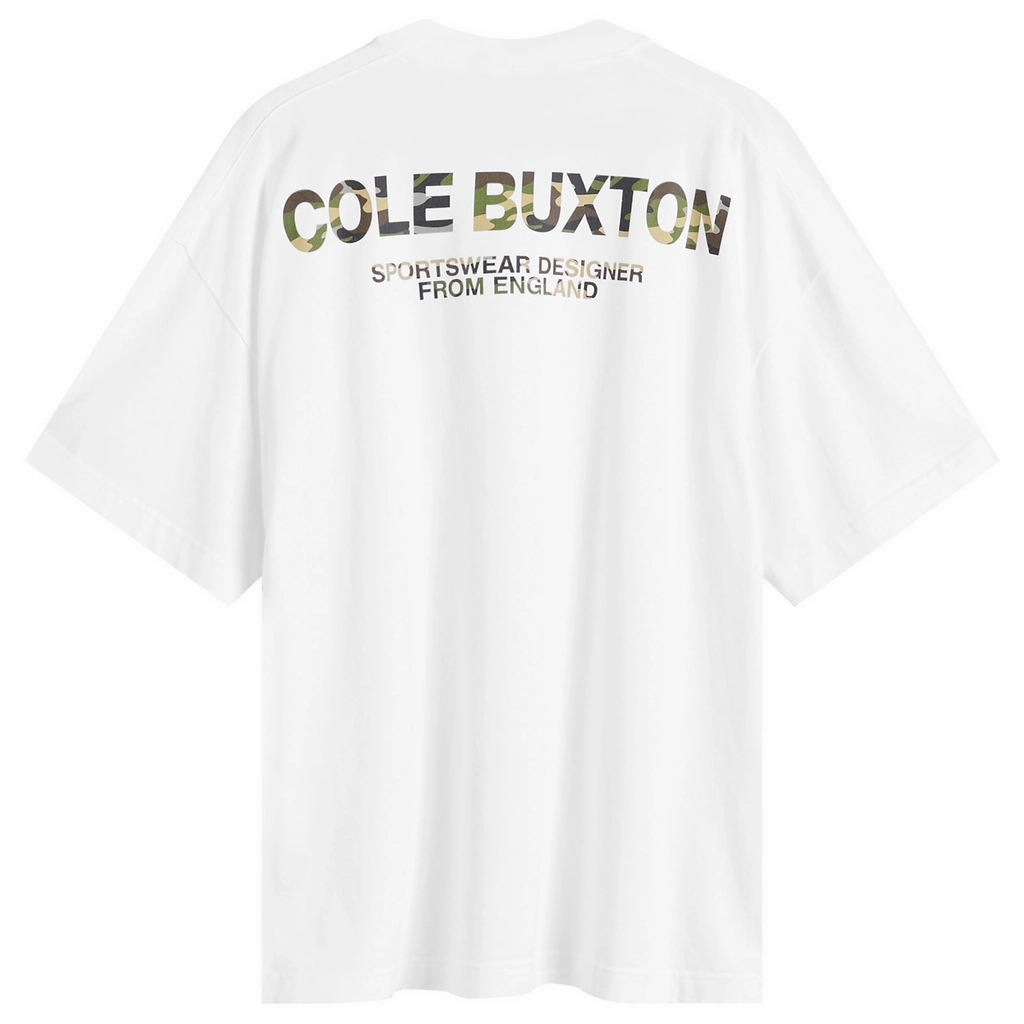 Cole Buxton END. x  Camo Sportswear T-Shirt Vintage White